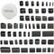 56 Pieces Leather Hole Punch Set, Leather Cutting Dies Kit with Storage Case & Mat, Multiple Shapes Hole Punch Tool for Belts, Hollow Punch Cutter Tool for Handmade DIY Crafts